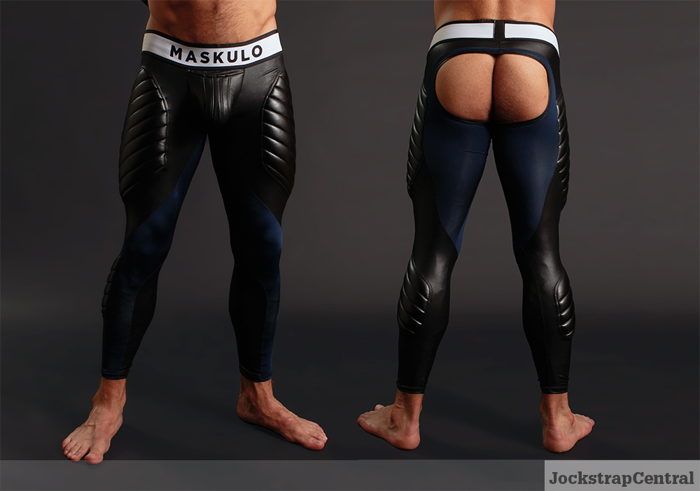 Maskulo Open Back Leggings with Cod Piece