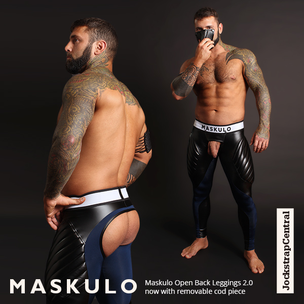 Maskulo Open Back Leggings now with removable Cod Piece