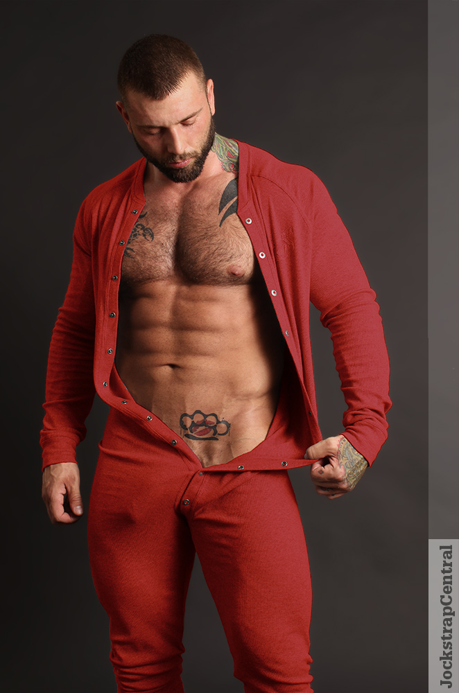 Nasty Pig Union Suit Red