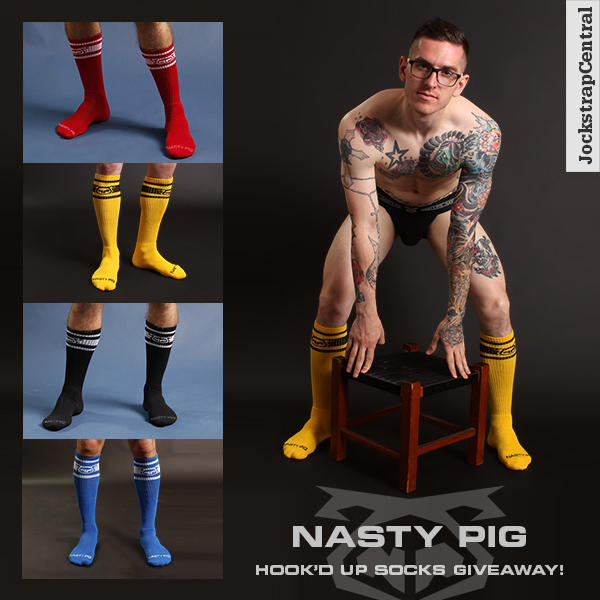 Free Nasty Pig Socks at Jockstrap Central.